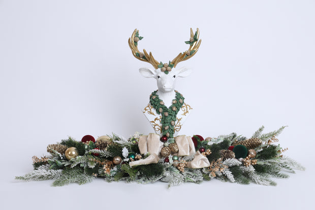 Centrotavola Renna - Fiori di lena