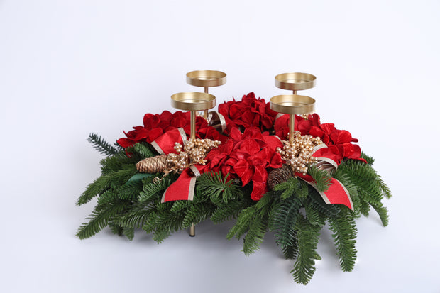 candeliere tondo - Fiori di lena