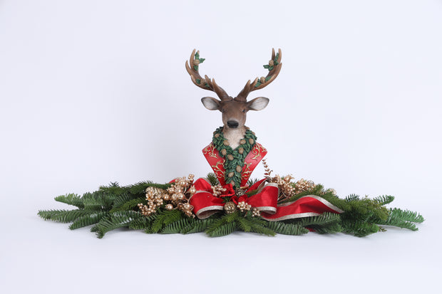 Centrotavola renna - Fiori di lena