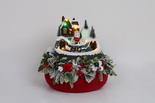 pouf con giostra - Fiori di lena