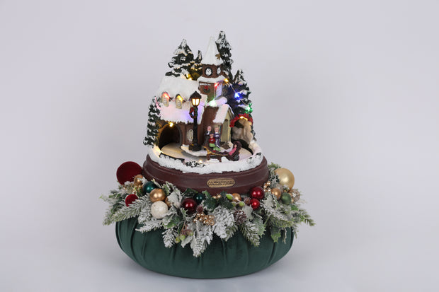 pouf con giostra - Fiori di lena